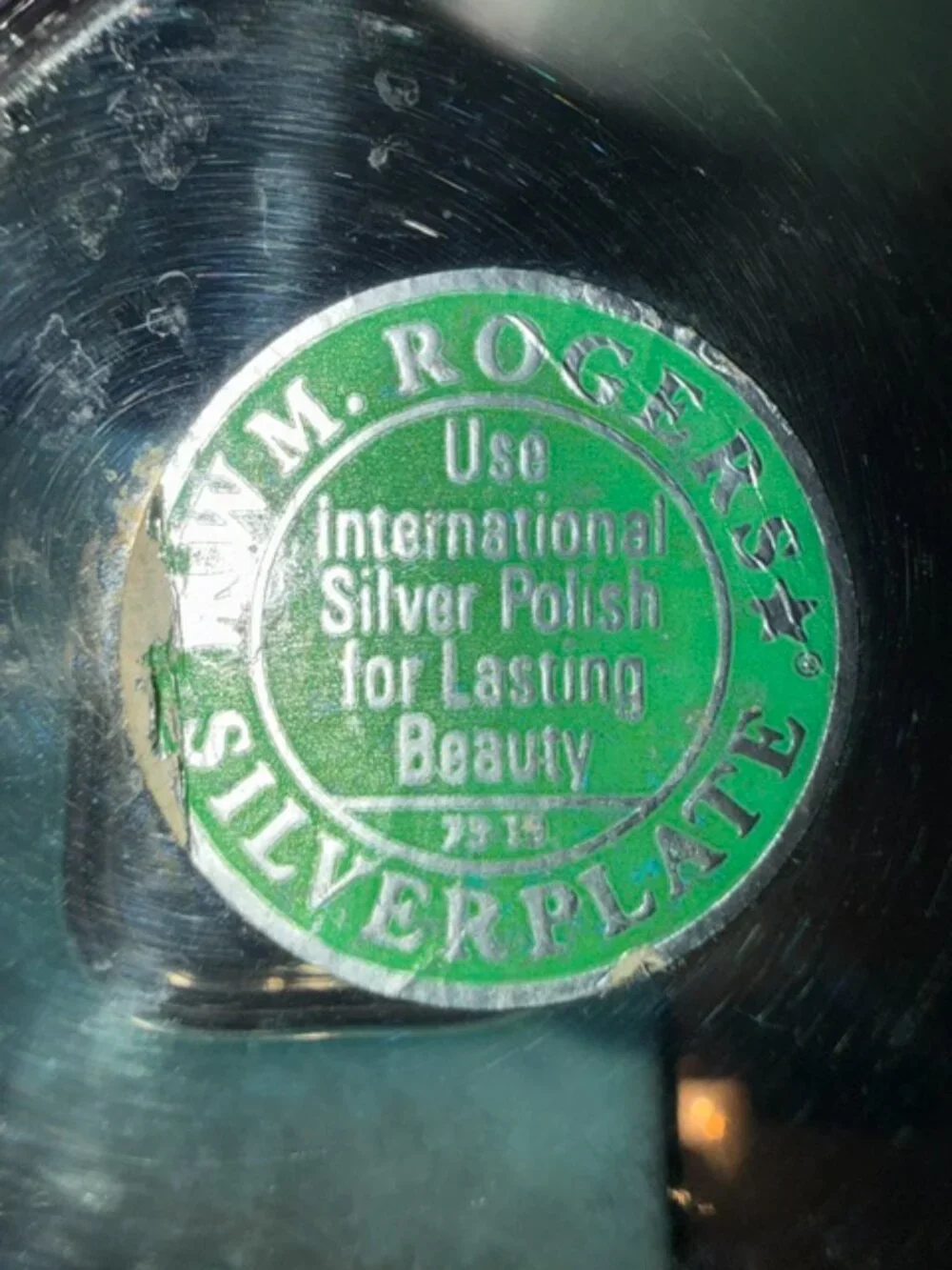 Vintage Wm. Rogers Silverplate Candy Dish, 6.5